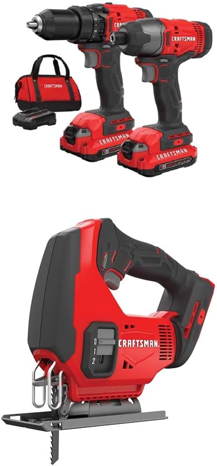 V20 MAX Cordless Drill and Impact Driver, Power Tool Combo Kit with 2 Batteries and Charger (CMCK200C2AM) - Wigtrends