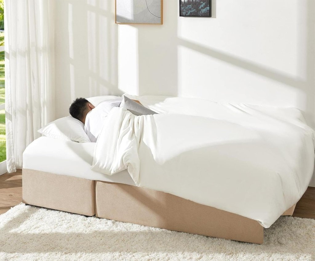 VanAcc Sofa Bed, Sleeper Sofa with Storage Chaise - 2 in 1 Pull Out Couch Living Room, Comfy Sleeper Couch - Wigtrends