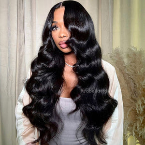 Wave Pre - Cut Glueless 6x5 Lace Front Wig C - part Pre - bleached Knots Beginner - Friendly Human Hair wigs - Wigtrends