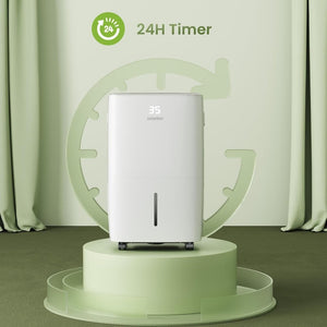 Waykar 2000 Sq. Ft Dehumidifier for Home and Basements, with Auto or Manual Drainage, 0.66 Gallon Water Tank Capacity - Wigtrends