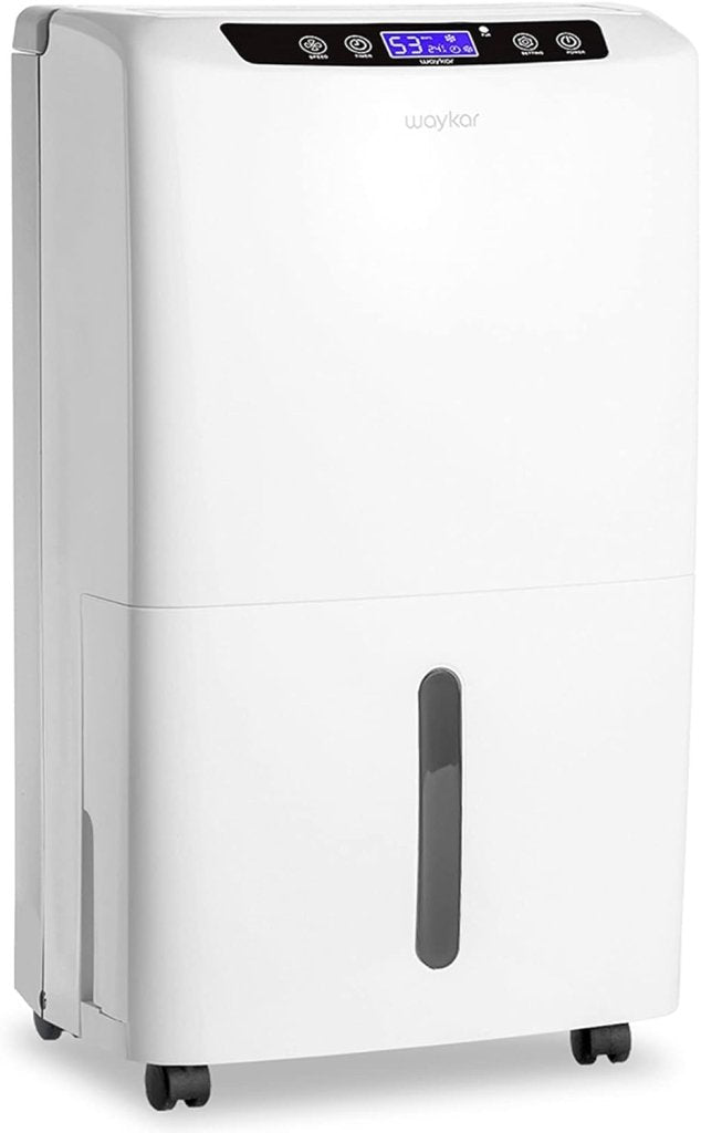 Waykar 2000 Sq. Ft Dehumidifier for Home and Basements, with Auto or Manual Drainage, 0.66 Gallon Water Tank Capacity - Wigtrends