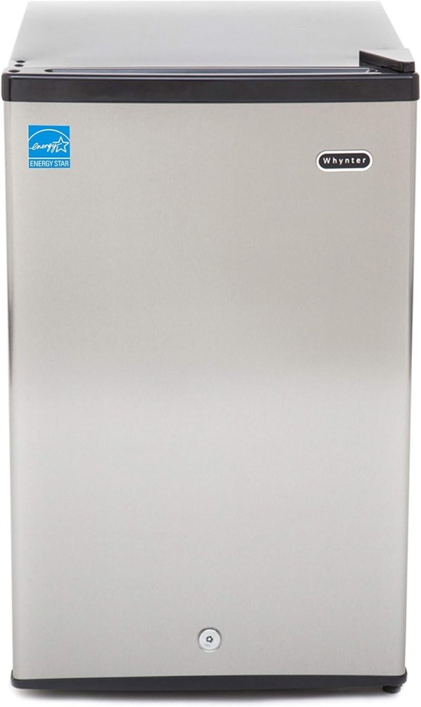 Whynter CUF - 112SS Mini, Energy Star Rated Small Upright Freezer with Lock, Stainless Steel - 1.1 Cubic Feet - Wigtrends