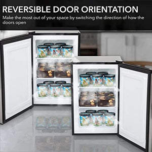 Whynter CUF - 112SS Mini, Energy Star Rated Small Upright Freezer with Lock, Stainless Steel - 1.1 Cubic Feet - Wigtrends