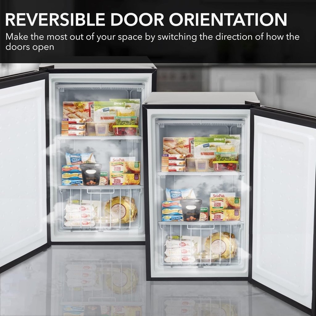 Whynter CUF - 112SS Mini, Energy Star Rated Small Upright Freezer with Lock, Stainless Steel - 1.1 Cubic Feet - Wigtrends