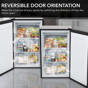 Whynter CUF - 112SS Mini, Energy Star Rated Small Upright Freezer with Lock, Stainless Steel - 1.1 Cubic Feet - Wigtrends