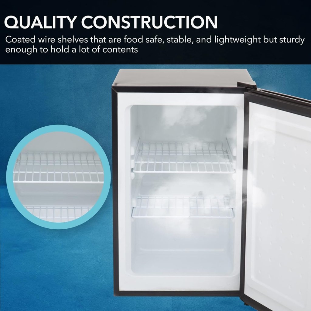 Whynter CUF - 112SS Mini, Energy Star Rated Small Upright Freezer with Lock, Stainless Steel - 1.1 Cubic Feet - Wigtrends