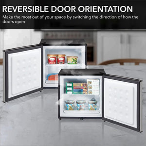 Whynter CUF - 112SS Mini, Energy Star Rated Small Upright Freezer with Lock, Stainless Steel - 1.1 Cubic Feet - Wigtrends