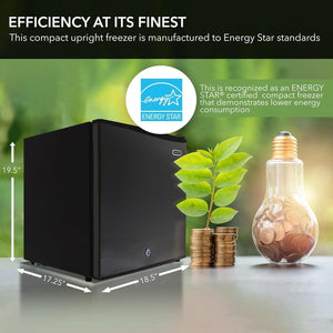Whynter CUF - 112SS Mini, Energy Star Rated Small Upright Freezer with Lock, Stainless Steel - 1.1 Cubic Feet - Wigtrends