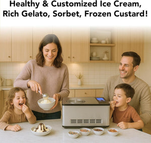 Whynter ICR - 300SS 0.5 - Quart Stainless Steel Rolled Ice Cream Maker With Compressor - Wigtrends
