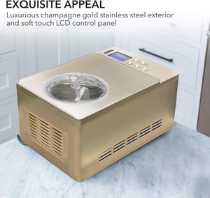 Whynter ICR - 300SS 0.5 - Quart Stainless Steel Rolled Ice Cream Maker With Compressor - Wigtrends