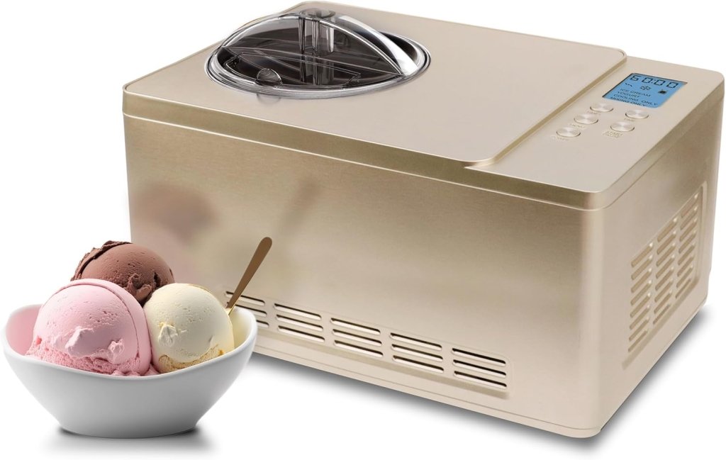 Whynter ICR - 300SS 0.5 - Quart Stainless Steel Rolled Ice Cream Maker With Compressor - Wigtrends
