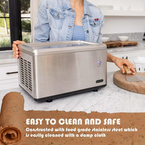 Whynter ICR - 300SS 0.5 - Quart Stainless Steel Rolled Ice Cream Maker With Compressor - Wigtrends