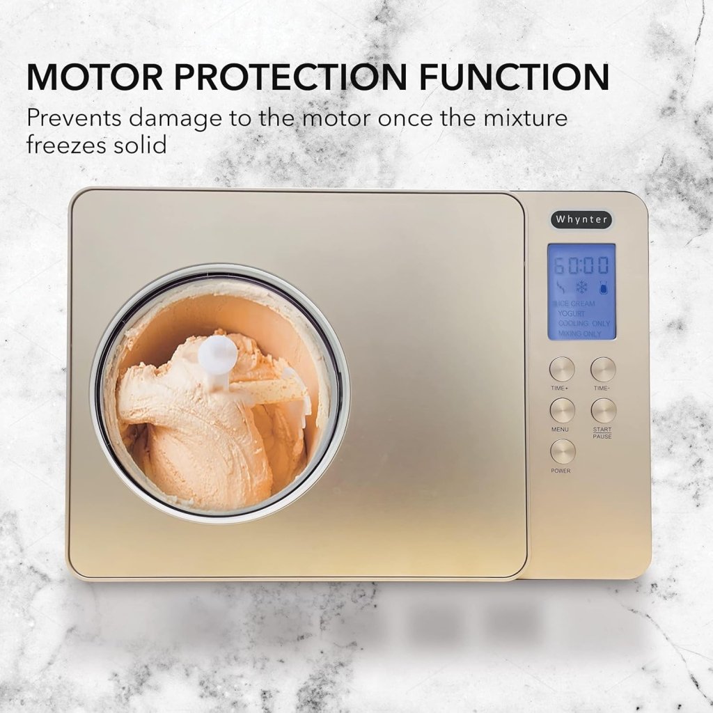 Whynter ICR - 300SS 0.5 - Quart Stainless Steel Rolled Ice Cream Maker With Compressor - Wigtrends