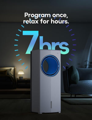 Windowless Portable Air Conditioner, 26.3" Small Evaporative Air Cooler for Room No Window, 3 - Speed Settings, 4 Modes, 7H Timer, Remote Control, 4 Ice Packs, Quiet AC Unit for Bedroom - Wigtrends