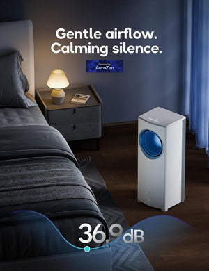 Windowless Portable Air Conditioner, 26.3" Small Evaporative Air Cooler for Room No Window, 3 - Speed Settings, 4 Modes, 7H Timer, Remote Control, 4 Ice Packs, Quiet AC Unit for Bedroom - Wigtrends