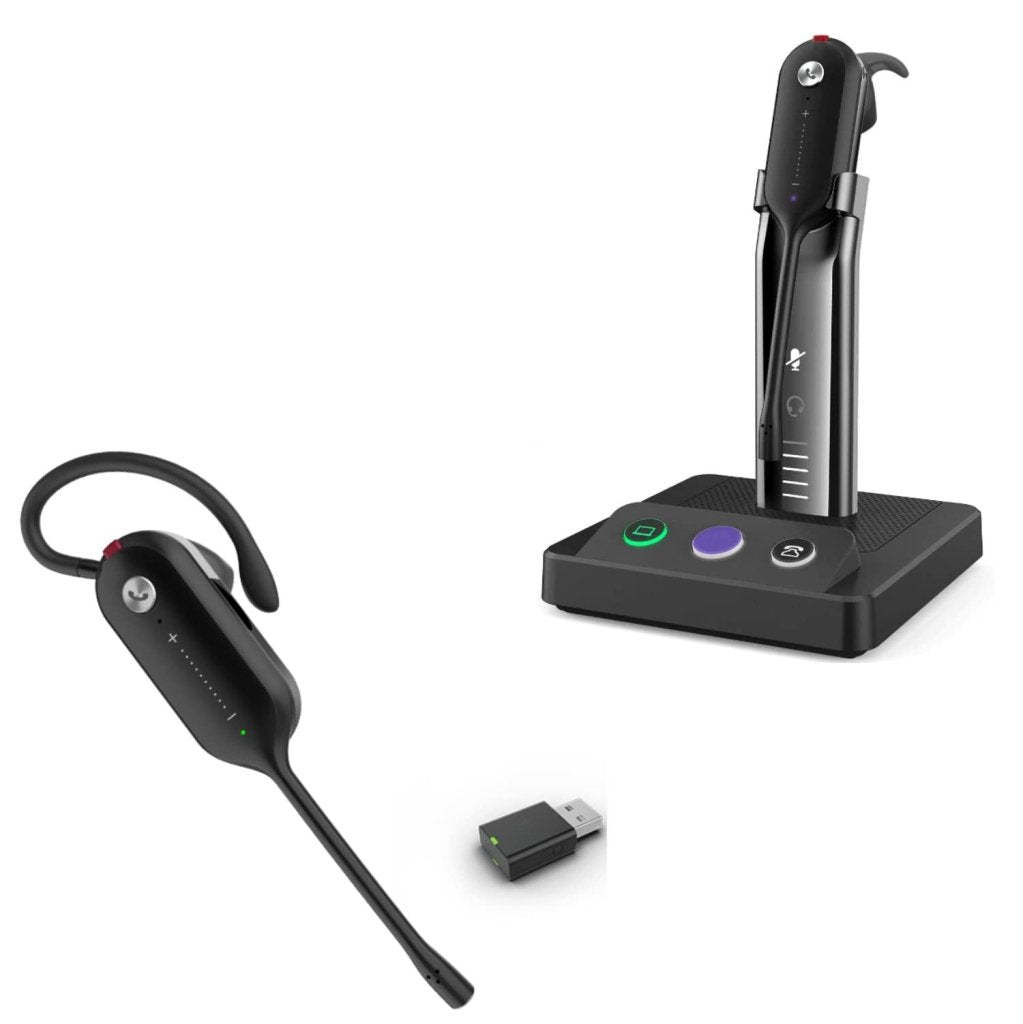 Wireless Headset DECT Headset with Charge Stand for Telephone Office - Wigtrends