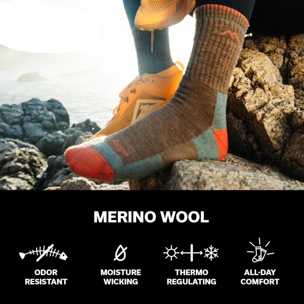 Women Merino Wool Micro Crew Socks Cushion - Wigtrends