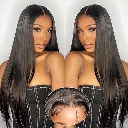 Women's HD Lace Wig 6x4 Straight Natural Black Ready-to-Wear - Wigtrends