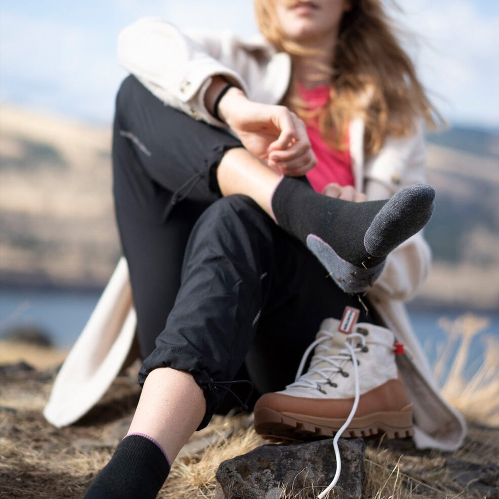 Women's Lightweight Quarter Crew Hiking Sock - Wigtrends