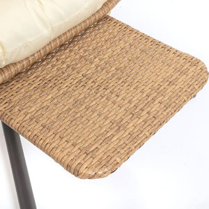 Yechen Indoor Outdoor Egg Hanging Chair with Stand, Patio Wicker Swing Egg Chair Indoor Swinging Chair Outdoor Hammock Egg Chair 350lbs Capacity for Patio Bedroom Balcony, Charcoal Grey (EG - 001) - Wigtrends