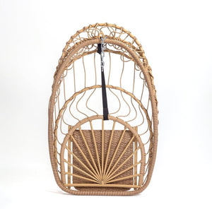 Yechen Indoor Outdoor Egg Hanging Chair with Stand, Patio Wicker Swing Egg Chair Indoor Swinging Chair Outdoor Hammock Egg Chair 350lbs Capacity for Patio Bedroom Balcony, Charcoal Grey (EG - 001) - Wigtrends