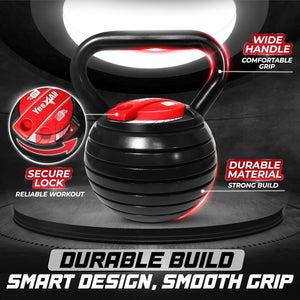 Yes4All Adjustable Kettlebell, Kettle Grip, Kettlebell Handle, Convert to Kettlebells Weight Set - Wigtrends