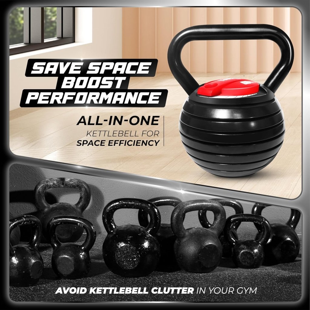 Yes4All Adjustable Kettlebell, Kettle Grip, Kettlebell Handle, Convert to Kettlebells Weight Set - Wigtrends